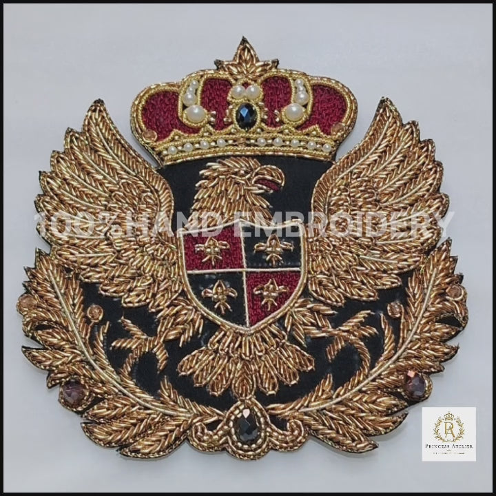 Crowned Eagle Heraldic Crest