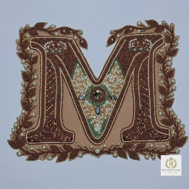 Royal Monogram Crest — Letter M
